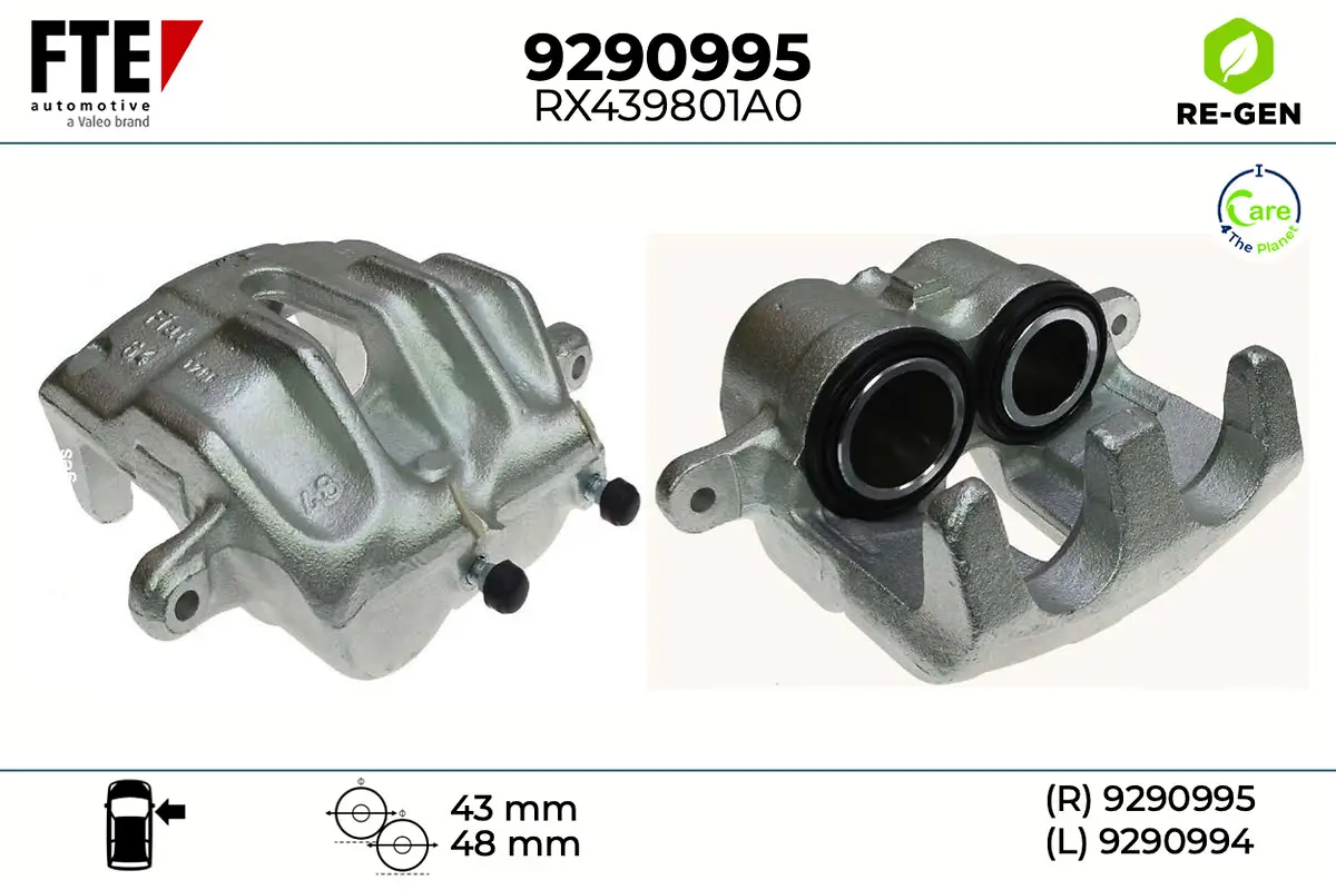 Bremssattel Vorderachse rechts FTE 9290995