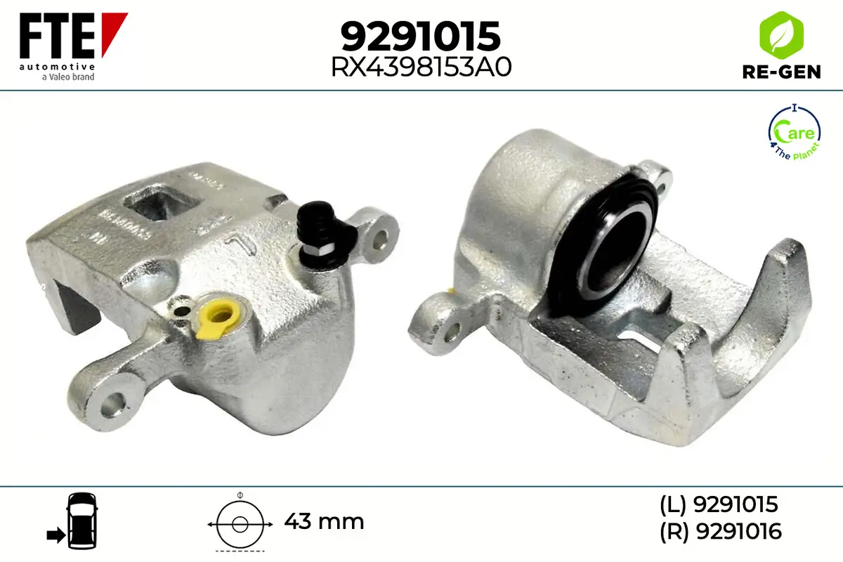 Bremssattel Hinterachse links FTE 9291015