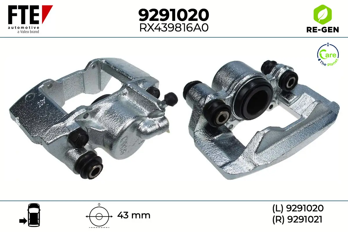 Bremssattel Hinterachse links FTE 9291020