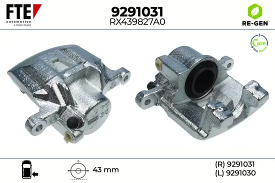 Bremssattel Hinterachse rechts FTE 9291031 Bild Bremssattel Hinterachse rechts FTE 9291031