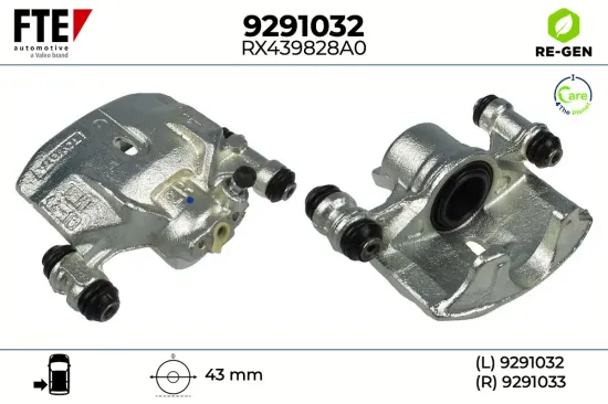 Bremssattel Hinterachse links FTE 9291032 Bild Bremssattel Hinterachse links FTE 9291032