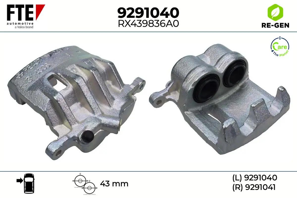Bremssattel Vorderachse links FTE 9291040