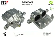 Bremssattel Vorderachse links vor der Achse FTE 9291043