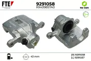 Bremssattel Hinterachse rechts FTE 9291058