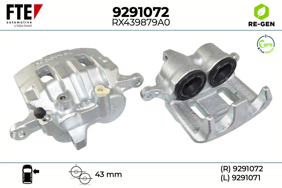 Bremssattel Vorderachse rechts FTE 9291072