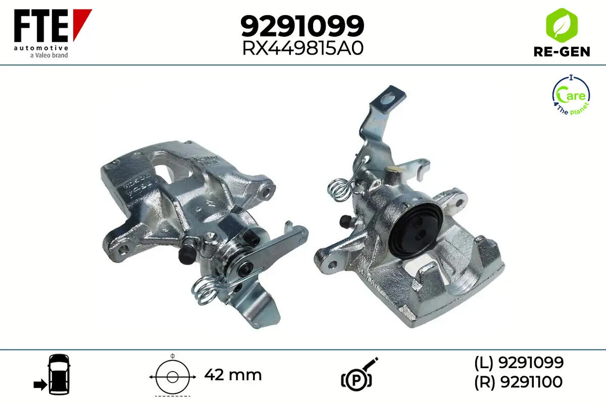 Bremssattel Hinterachse links FTE 9291099