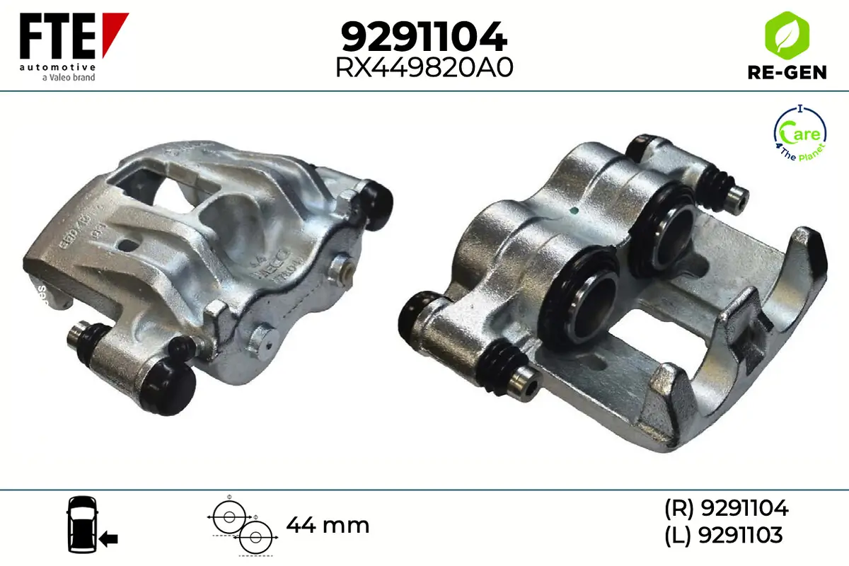 Bremssattel Hinterachse rechts FTE 9291104