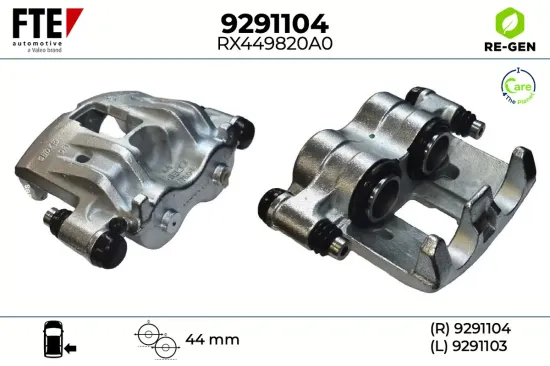 Bremssattel Hinterachse rechts FTE 9291104 Bild Bremssattel Hinterachse rechts FTE 9291104