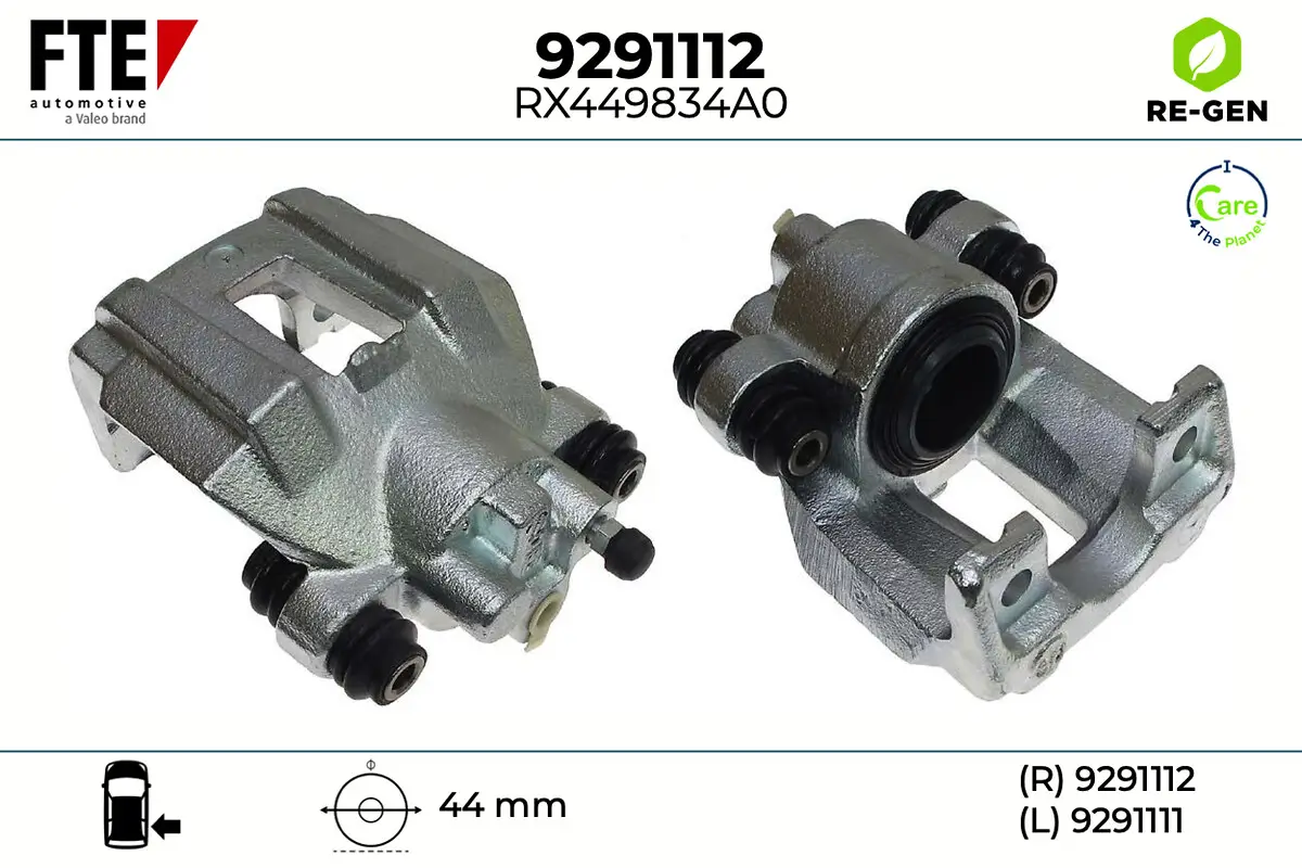 Bremssattel Hinterachse rechts FTE 9291112