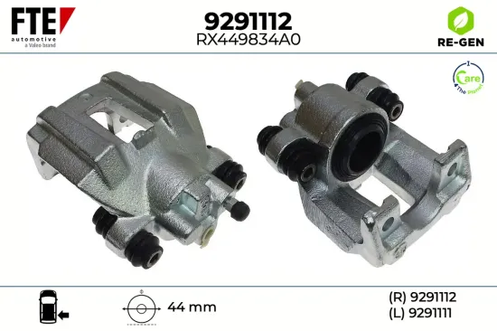 Bremssattel Hinterachse rechts FTE 9291112 Bild Bremssattel Hinterachse rechts FTE 9291112