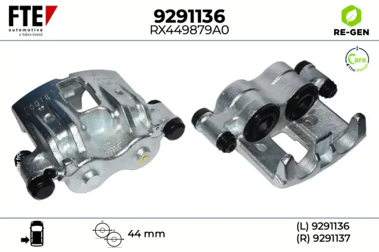 Bremssattel Hinterachse links FTE 9291136 Bild Bremssattel Hinterachse links FTE 9291136