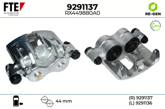 Bremssattel Hinterachse rechts FTE 9291137 Bild Bremssattel Hinterachse rechts FTE 9291137
