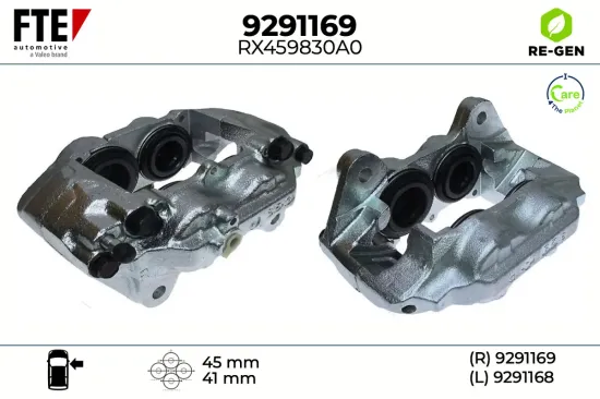 Bremssattel Vorderachse rechts FTE 9291169 Bild Bremssattel Vorderachse rechts FTE 9291169