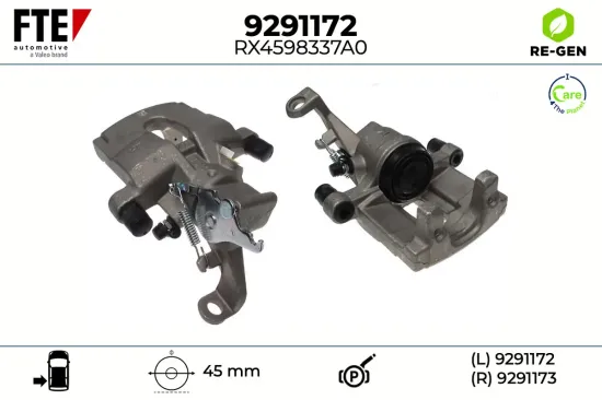 Bremssattel Hinterachse links FTE 9291172 Bild Bremssattel Hinterachse links FTE 9291172