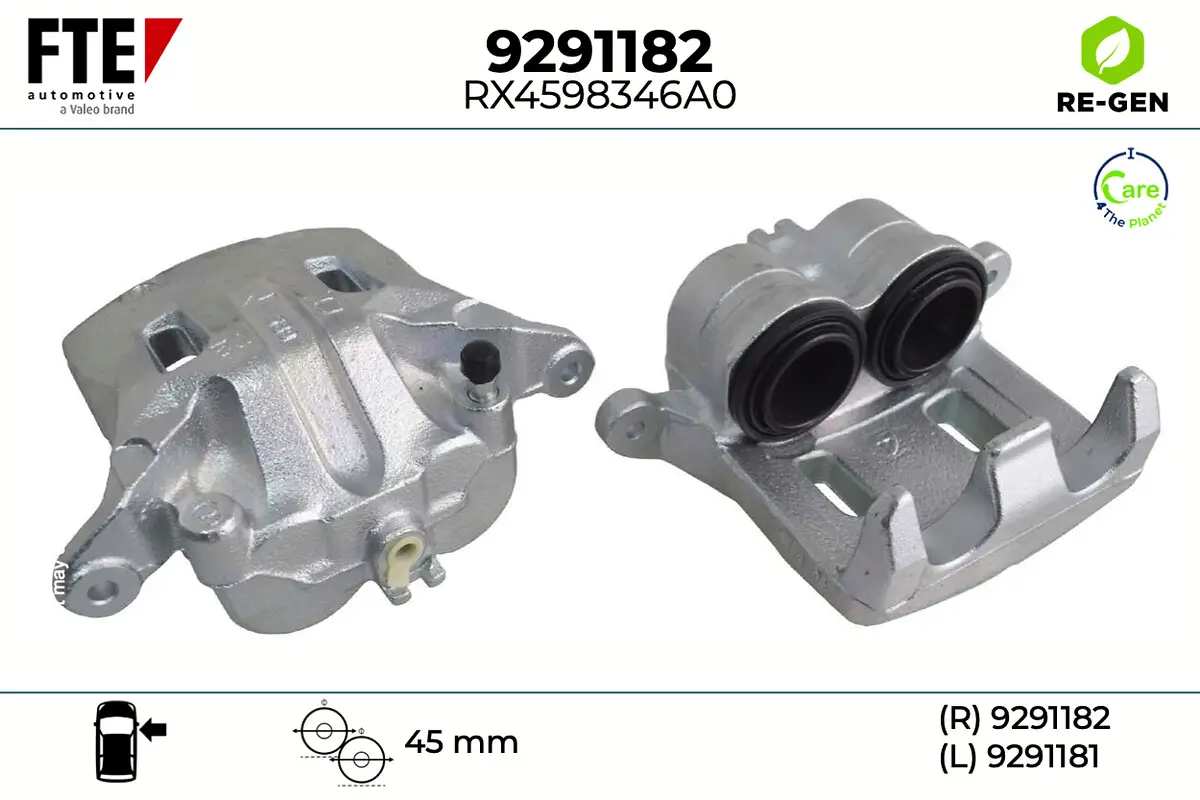 Bremssattel Vorderachse rechts FTE 9291182