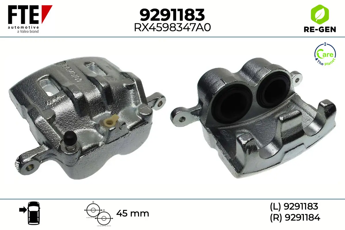 Bremssattel Vorderachse links FTE 9291183