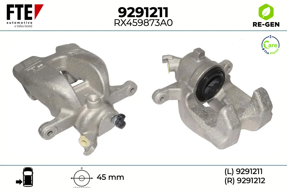 Bremssattel Hinterachse links FTE 9291211