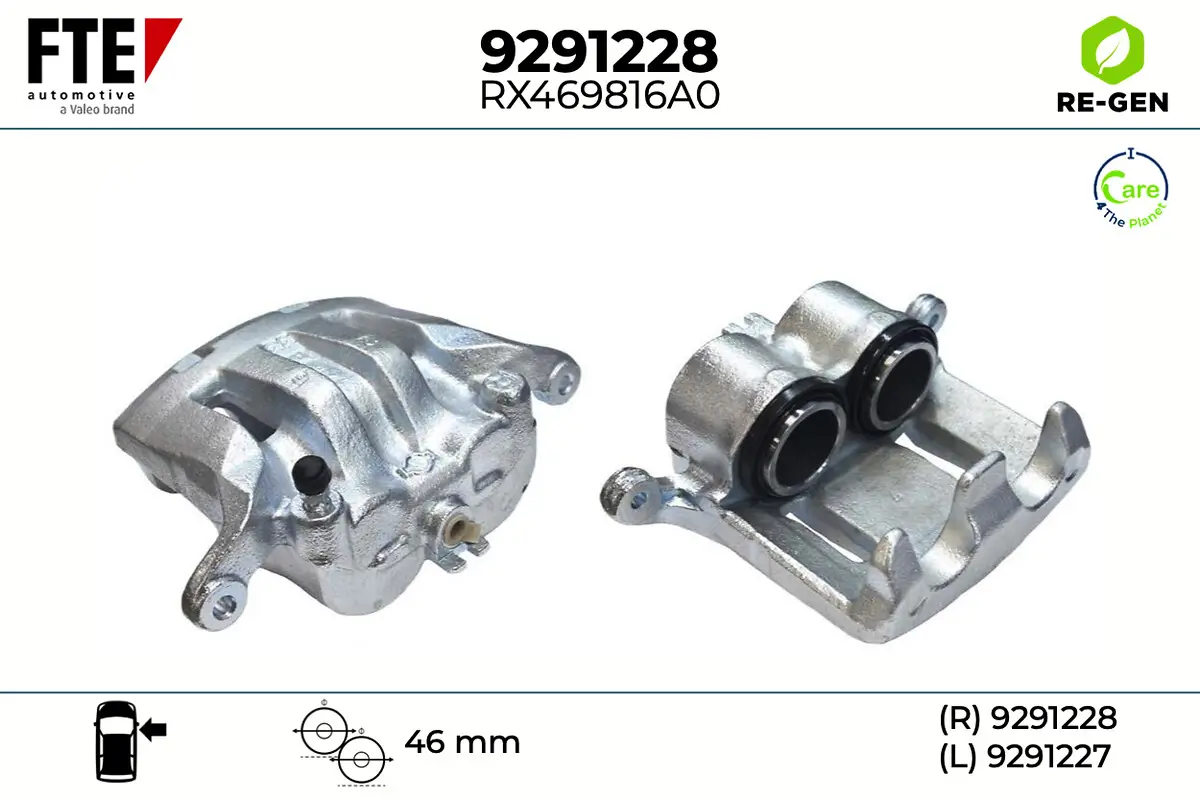 Bremssattel Vorderachse rechts FTE 9291228