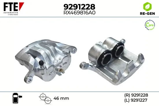 Bremssattel Vorderachse rechts FTE 9291228 Bild Bremssattel Vorderachse rechts FTE 9291228