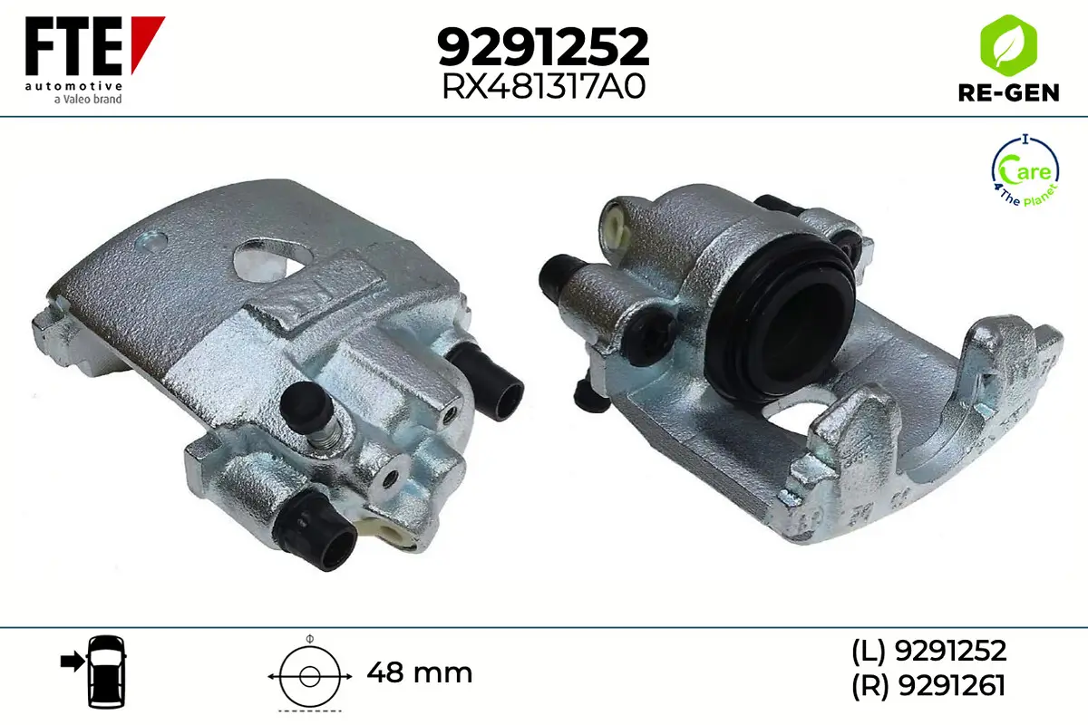 Bremssattel Vorderachse links FTE 9291252
