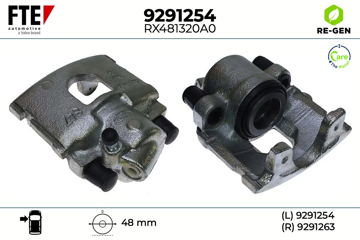 Bremssattel Vorderachse links FTE 9291254