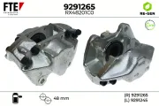 Bremssattel Vorderachse rechts hinter der Achse FTE 9291265