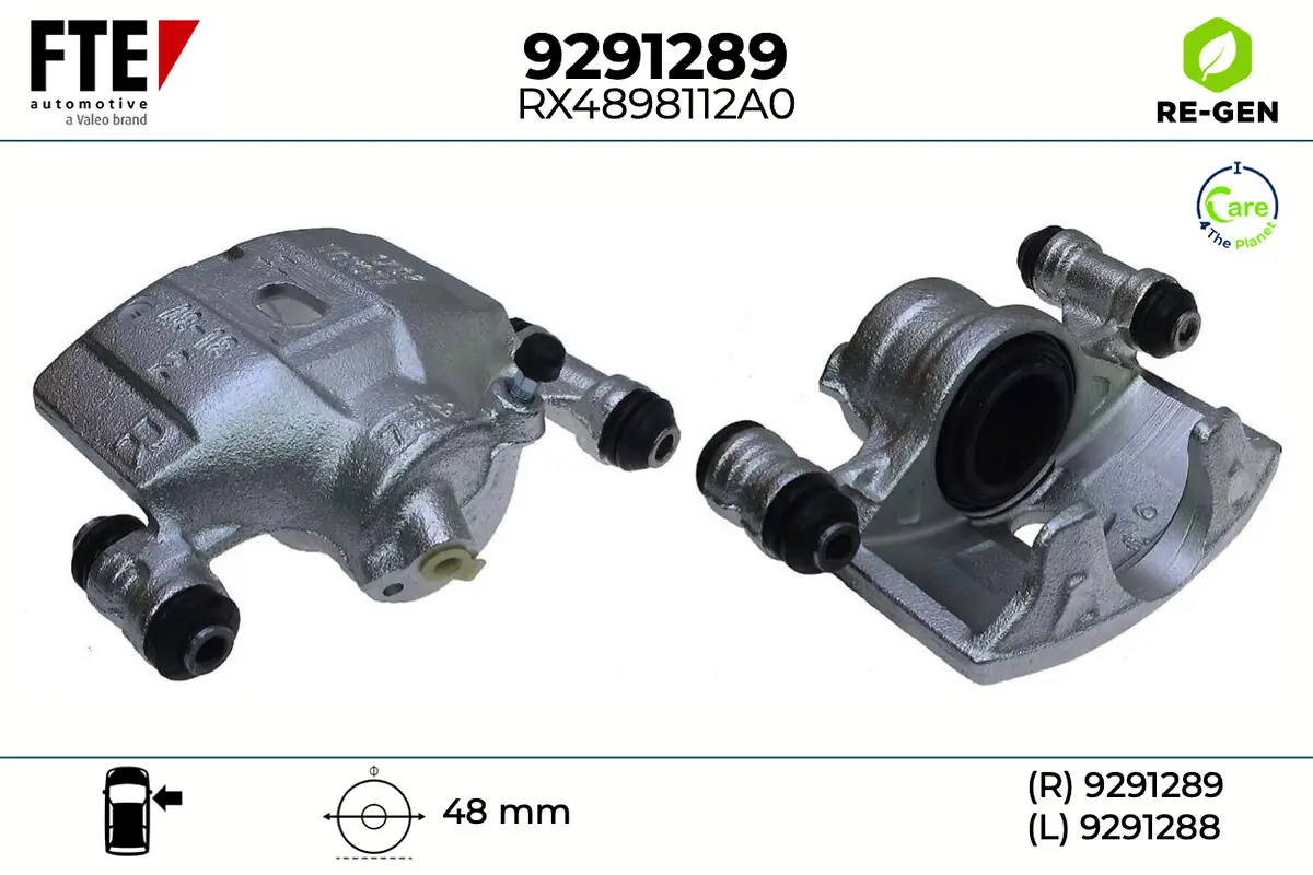 Bremssattel Vorderachse rechts FTE 9291289