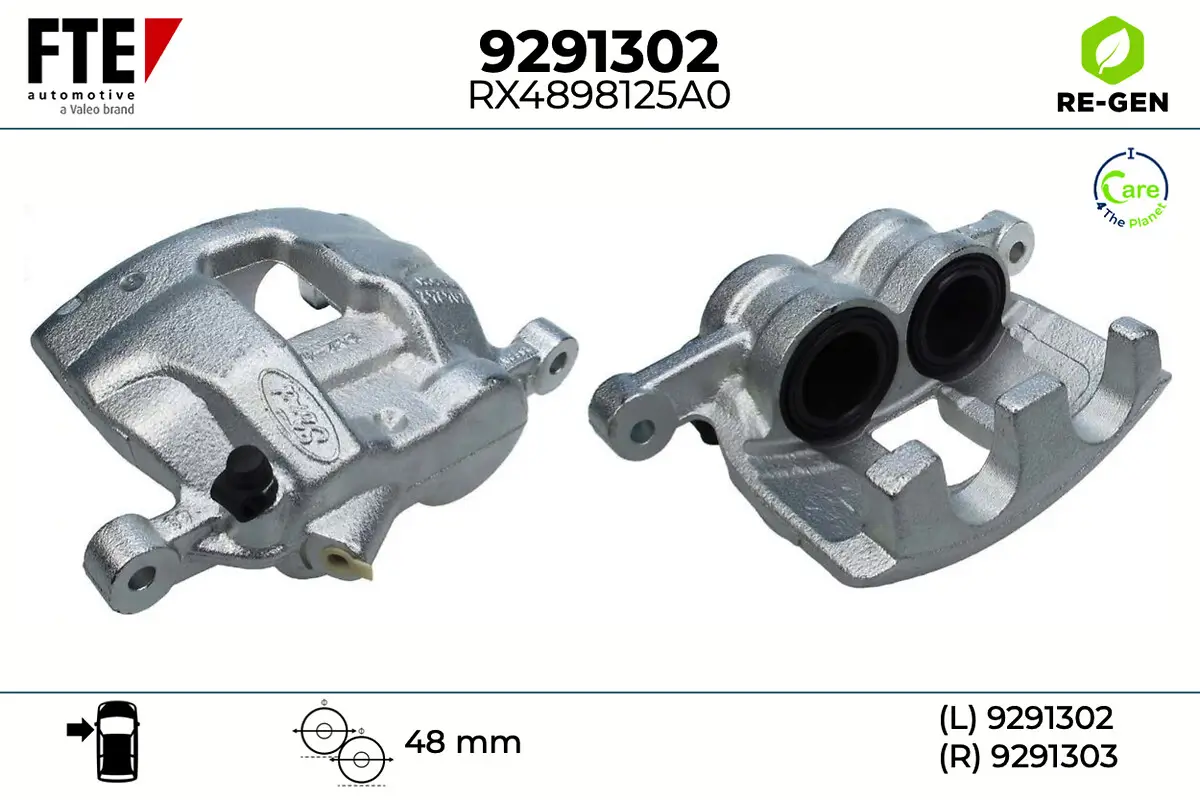 Bremssattel Vorderachse links FTE 9291302