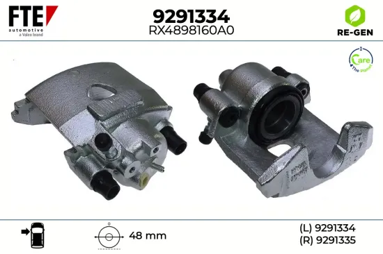 Bremssattel Vorderachse links FTE 9291334 Bild Bremssattel Vorderachse links FTE 9291334