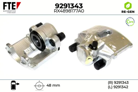 Bremssattel Vorderachse rechts FTE 9291343 Bild Bremssattel Vorderachse rechts FTE 9291343