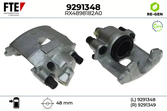 Bremssattel Vorderachse links FTE 9291348 Bild Bremssattel Vorderachse links FTE 9291348
