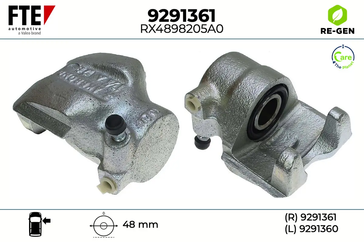 Bremssattel Vorderachse rechts FTE 9291361