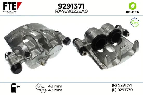 Bremssattel Vorderachse rechts FTE 9291371 Bild Bremssattel Vorderachse rechts FTE 9291371