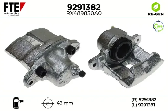 Bremssattel Vorderachse rechts FTE 9291382 Bild Bremssattel Vorderachse rechts FTE 9291382