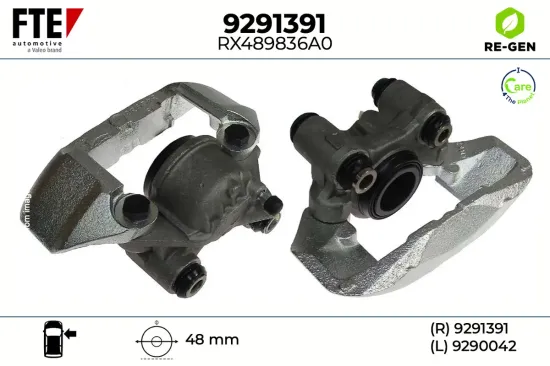Bremssattel Vorderachse rechts FTE 9291391 Bild Bremssattel Vorderachse rechts FTE 9291391