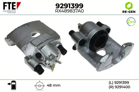 Bremssattel Vorderachse links FTE 9291399 Bild Bremssattel Vorderachse links FTE 9291399