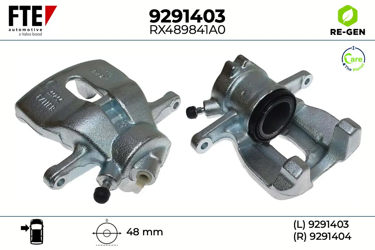 Bremssattel Vorderachse links FTE 9291403