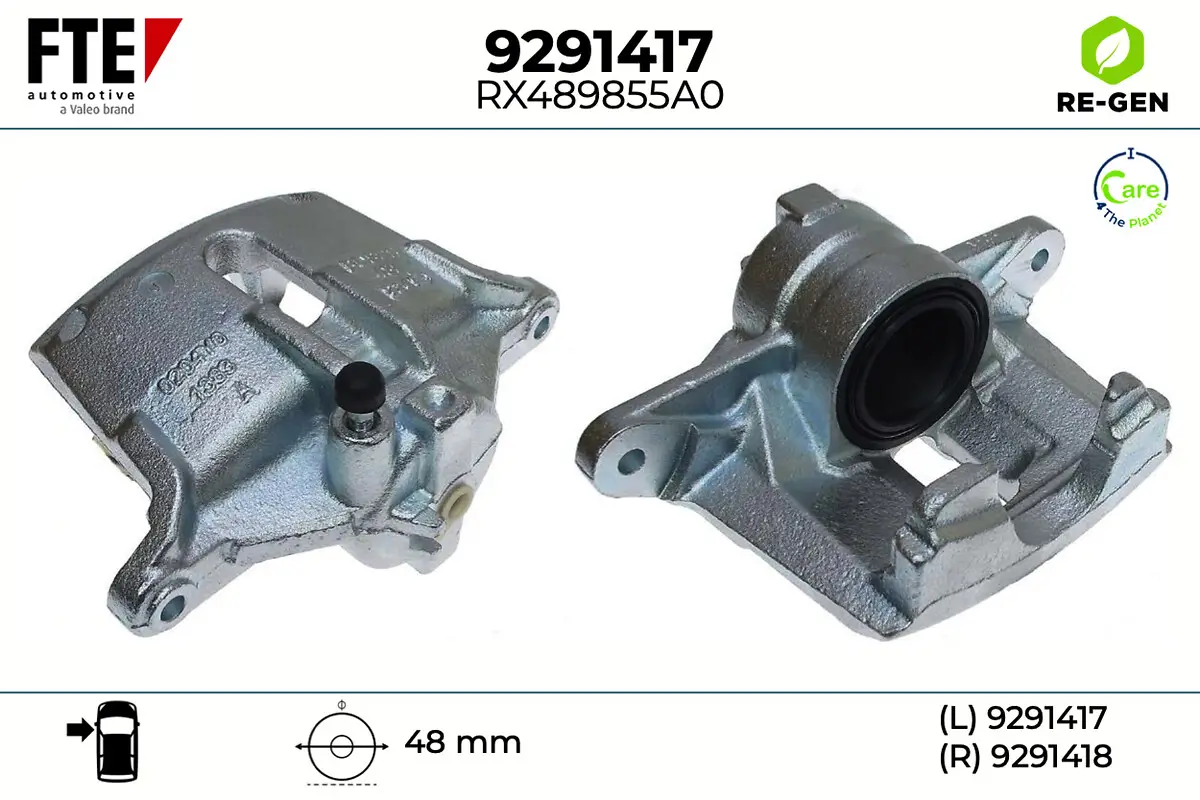 Bremssattel Vorderachse links FTE 9291417