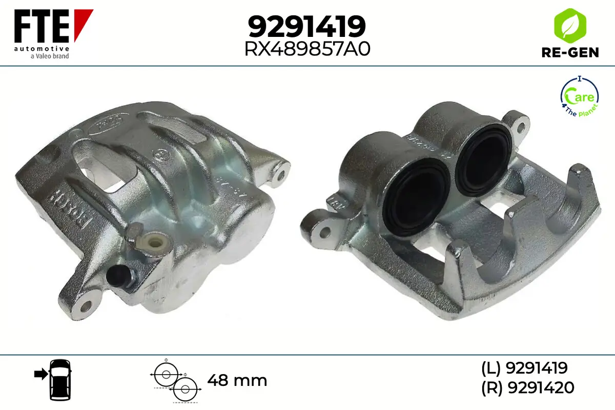 Bremssattel Vorderachse links FTE 9291419