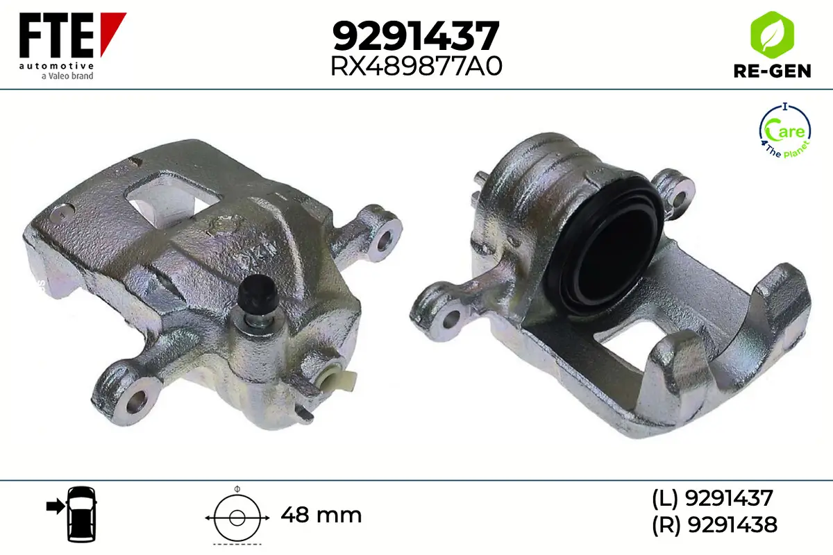 Bremssattel Vorderachse links FTE 9291437
