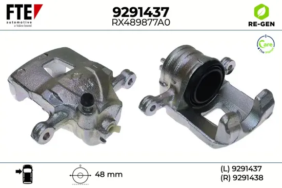 Bremssattel Vorderachse links FTE 9291437 Bild Bremssattel Vorderachse links FTE 9291437