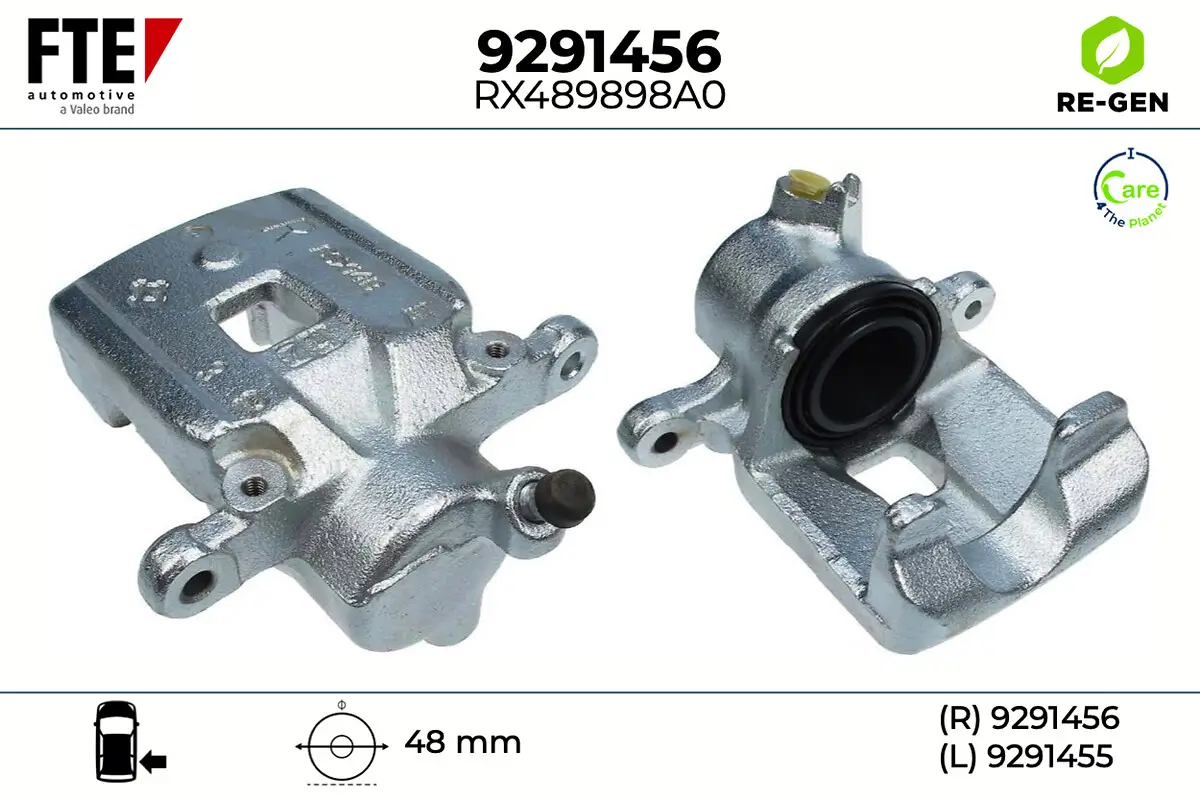 Bremssattel Hinterachse rechts FTE 9291456