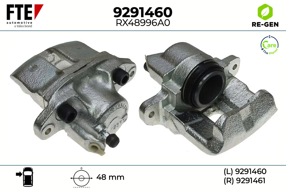 Bremssattel Vorderachse links FTE 9291460
