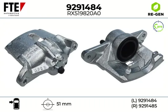 Bremssattel Vorderachse links FTE 9291484 Bild Bremssattel Vorderachse links FTE 9291484