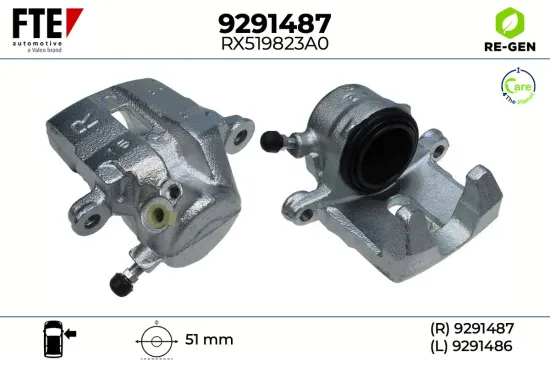 Bremssattel Vorderachse rechts FTE 9291487 Bild Bremssattel Vorderachse rechts FTE 9291487