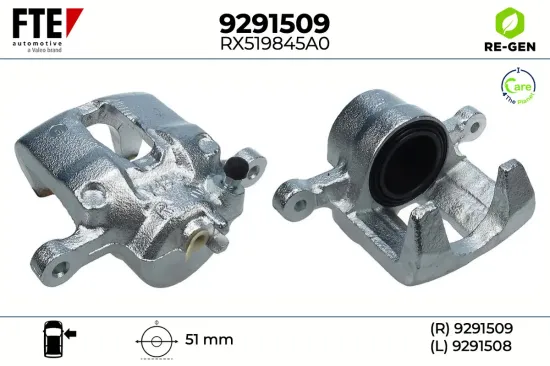 Bremssattel Vorderachse rechts FTE 9291509 Bild Bremssattel Vorderachse rechts FTE 9291509