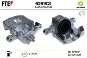 Bremssattel Vorderachse rechts vor der Achse FTE 9291521