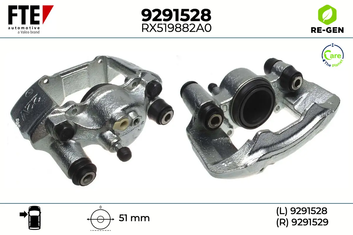 Bremssattel Vorderachse links FTE 9291528