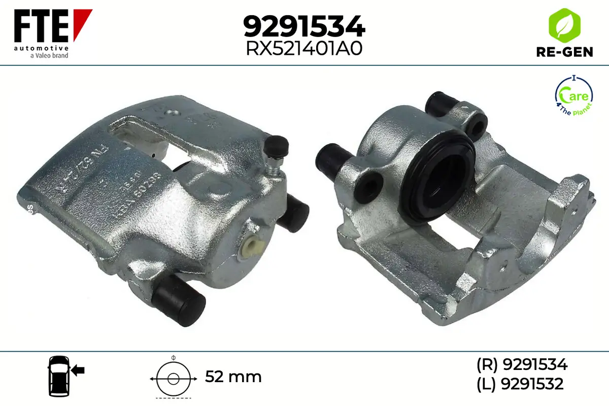 Bremssattel Vorderachse rechts FTE 9291534