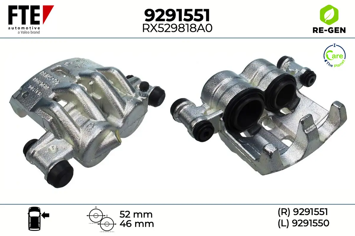 Bremssattel Vorderachse rechts FTE 9291551